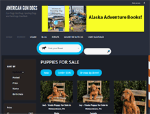 Tablet Screenshot of americangundogs.com